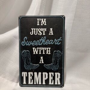 Black and White Decorative Sign